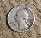 1953-S Washington Quarter 90% Silver, U.S. Coin