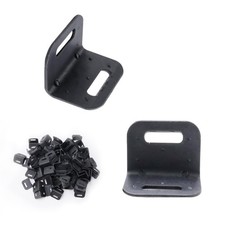 100 PCS Tie Down Edge Protectors Flatbed Corner Plastic Cargo Strapping Black