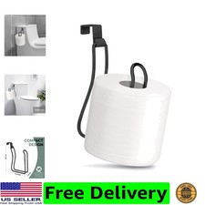 Over the Tank Toilet Paper Holder, Metal Toilet Paper Holder, Black