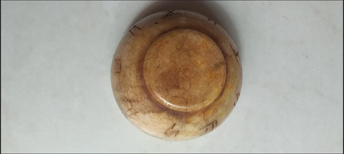 Rare China Old Jade Stone Carving Mini Bowl Statue Antique Collection Ornament - Picture 18 of 19