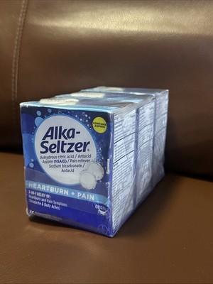 (3)Alka-Seltzer Original Effervescent Tablets, 36 Count exp-2028 feb