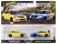 Hot Wheels Premium 2-pack 99 Honda Civic Type R Ek9 Honda Civic Type R Spoon