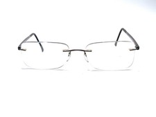 Silhouette Rimless Brown Rectangle Eyeglasses Austria 7642 40 6056 54 17 135