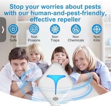 Ultrasonic Pest Repeller - White
