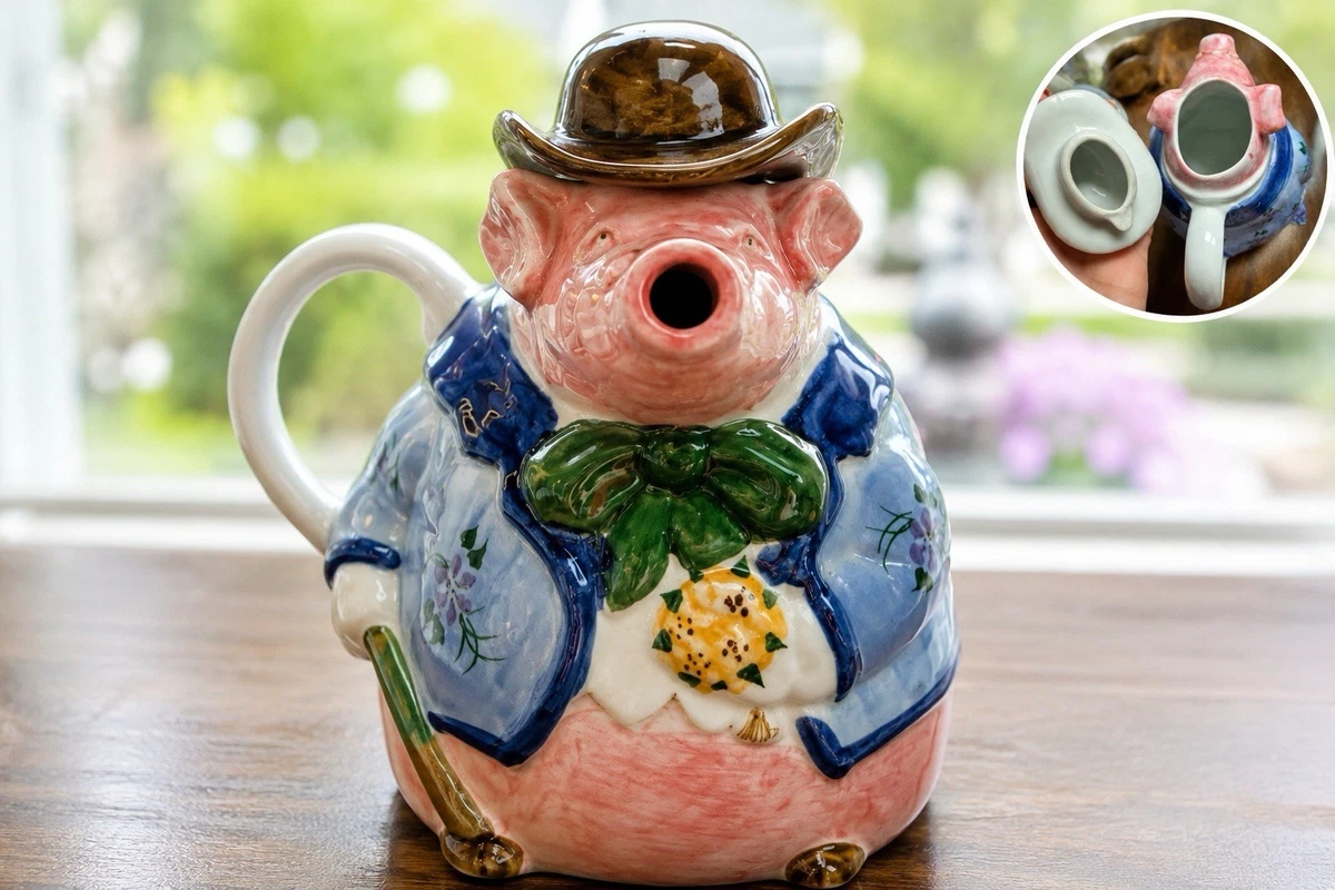 Pig Teapot In Collectible Tea Pots & Sets for sale | eBay