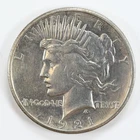 1921 Peace Dollar Silver VF Details $1