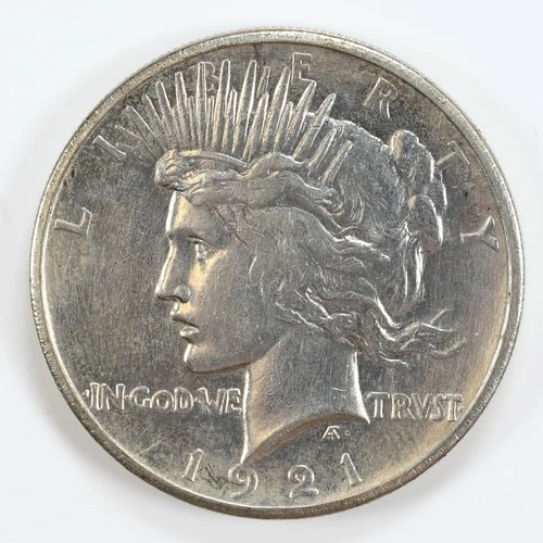 1921 Peace Dollar Silver VF Details $1