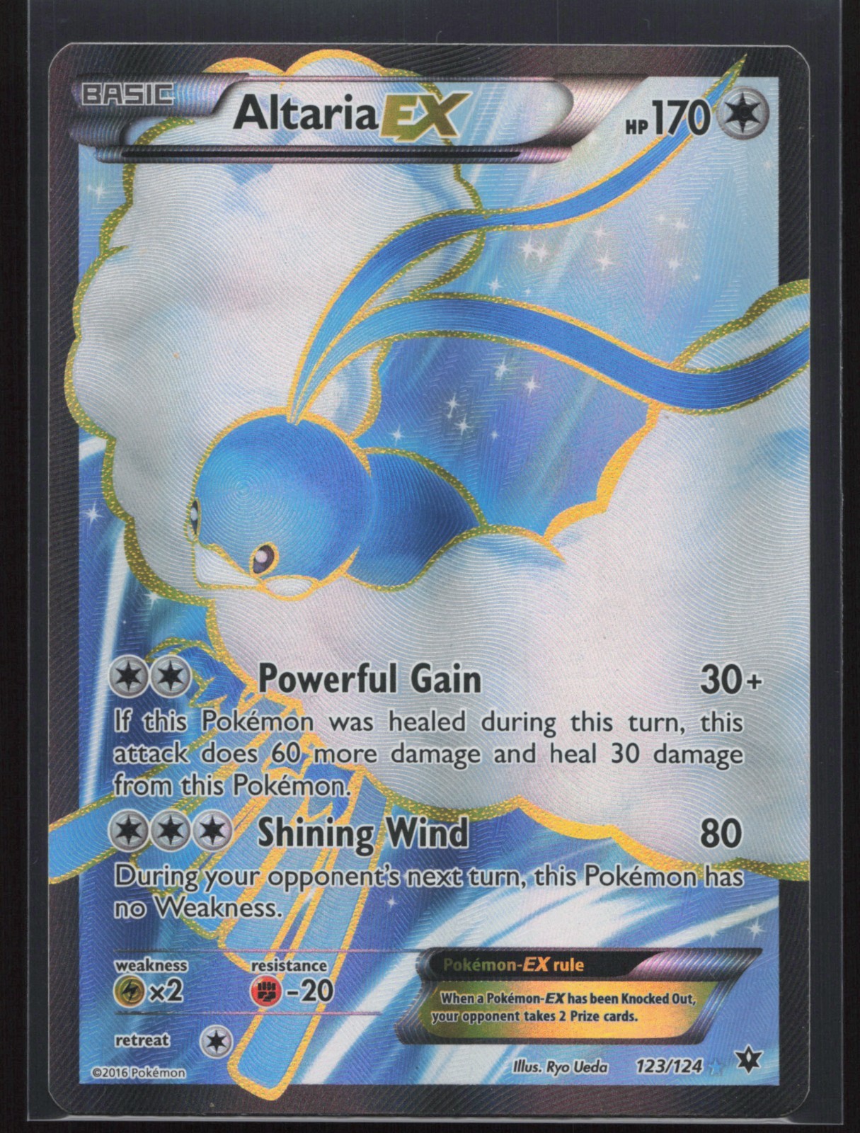 Pokemon Card - Altaria EX Full Art 123/124 - XY Fates Collide