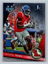 2023 Bowman University Chrome #128 Michael Trigg Ole Miss Rebels