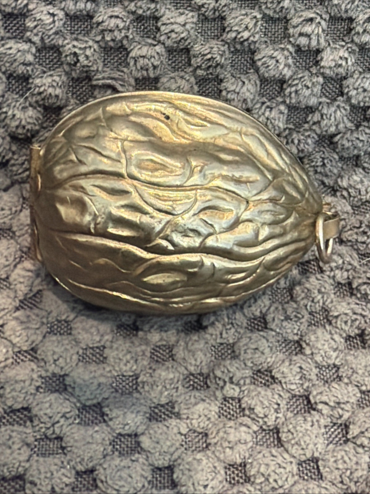 Ernest Steiner Etui Sewing Kit ~ Vintage 1930s Gold Tone WALNUT Thimble Pins