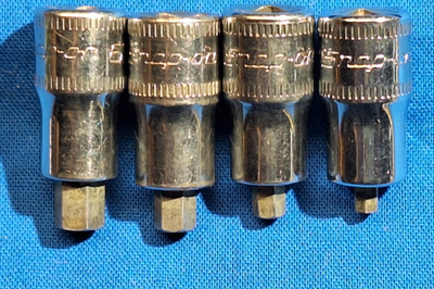 #ad #ad Snap On 4 pc 1 4quot; Drive Metric Stubby Hex Bit Socket Set 3mm 6mm TMAMXS6E 3E $71.99