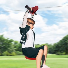 160 Feet Zip Line Kit for and Adult up to 330Lb with galvanized iron Ziplin