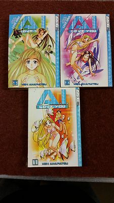 A I Love You Manga Anime Books 1 3 Set Ken Akamatsu Tokyopop S6 C1 Ebay
