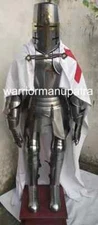 Medieval Templar Knight Wearable Suit Of Armor Full Body Crusader Armour