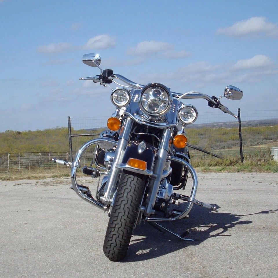 4.5" LED Passing Fog Turn Signal Lights Bar Kits For Harley Road King Classic US - Image 3 of 4