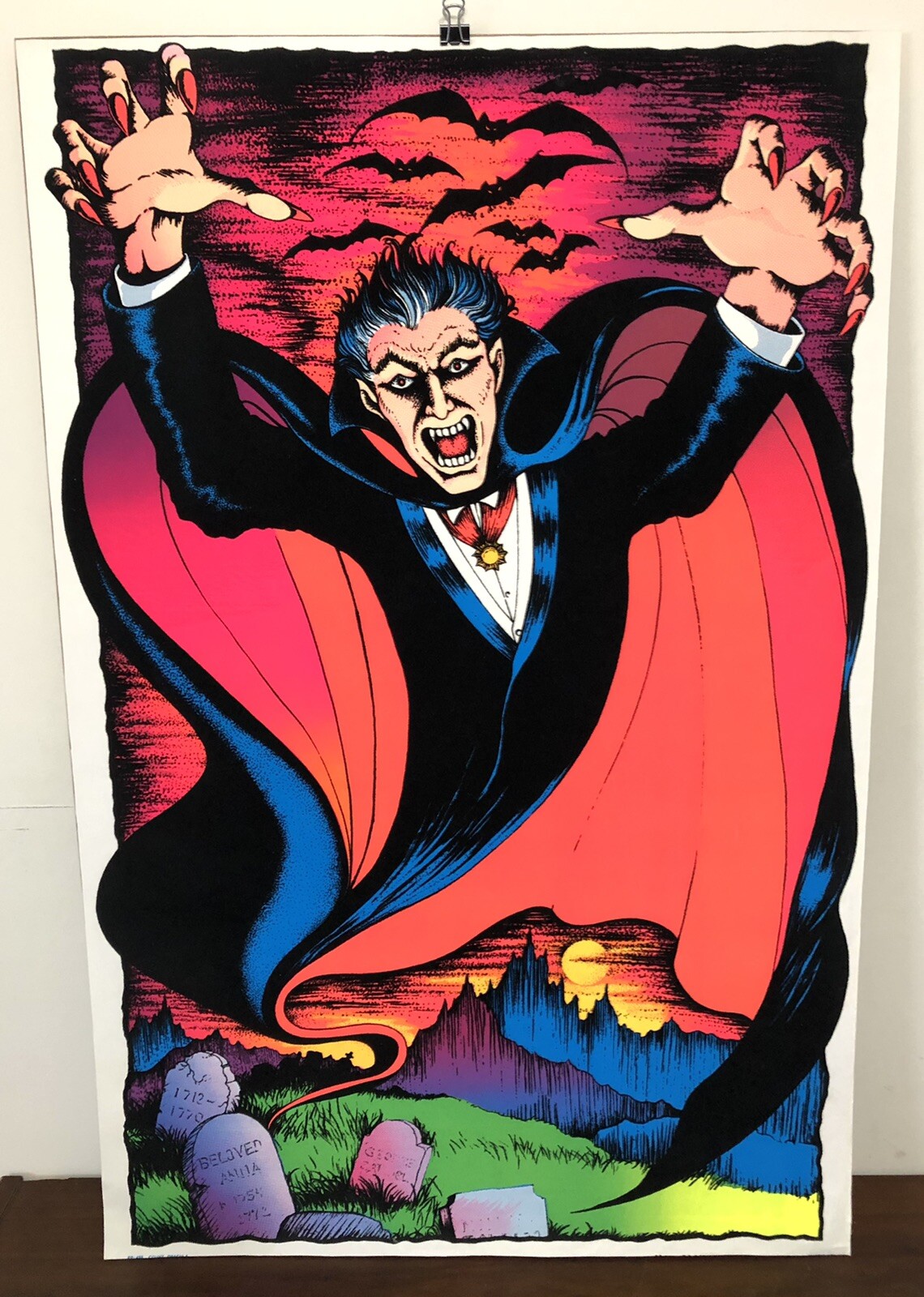 Blacklight Dracula Poster