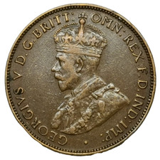 George V  One Half Penny 1934 AUSTRALIA (153F)