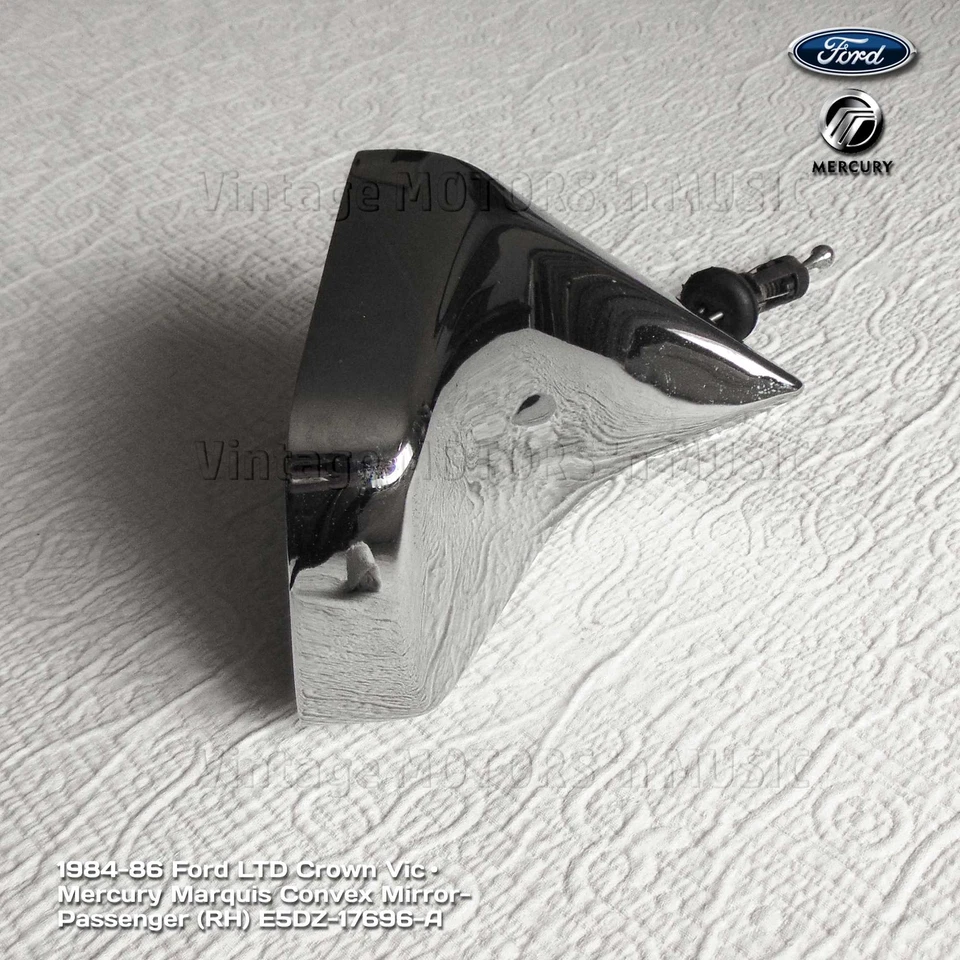 1984-1986 Ford LTD Mercury Marquis TAMANHO COMPLETO espelho remoto lateral direito E5DZ-17696-A - Imagem 2 de 4