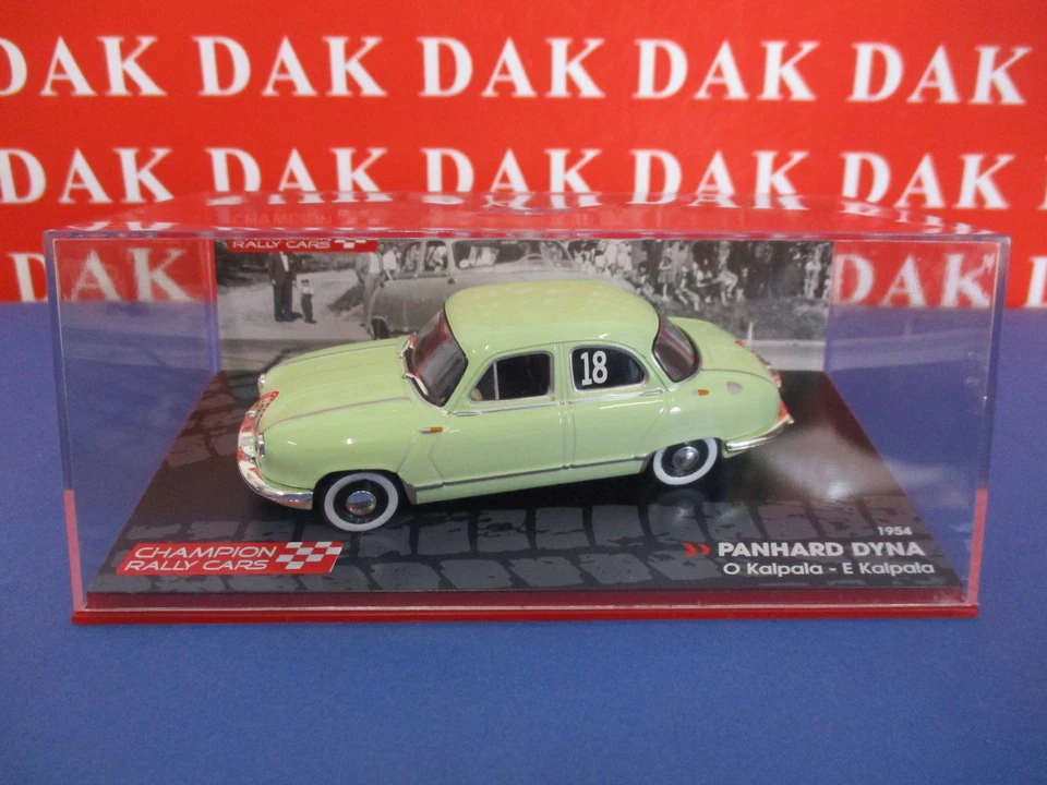Die cast 1/43 Modellino Auto Panhard Dyna Rally 1000 Laghi 1954 O. Kalpala - Immagine 4 di 4