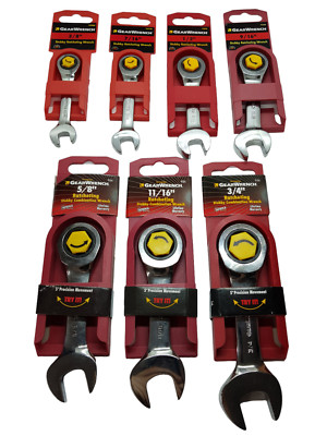 ECHTE GearWrench Stubby Imperial Ratschen Ringschlüssel Alle Größen Gear Wrench