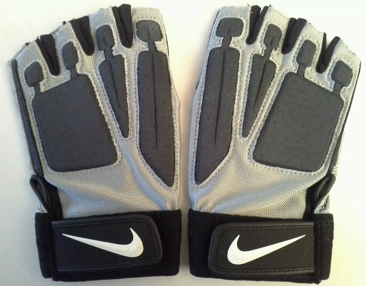 Nike D Tack IV 4 Leather Fingerless Football Gloves NCAA College SZ XXXL 3XL