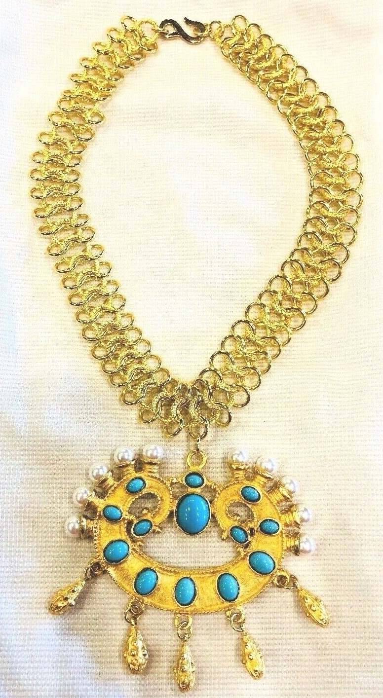 Vintage Rare Kenneth Jay Lane Collar Necklace - image 1