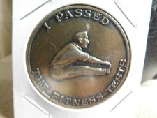 DW SCOUT BSA AMP EXPLORER FITNESS TESTS PROGRAM CHALLENGE COIN SITUPS TOKEN PASS