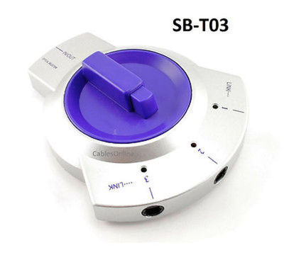 1 to 3-Way Digital Optical Audio Toslink Bi-Directional Manual Switch - SB-T03