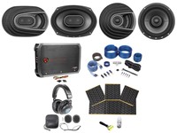 2) Polk Audio Mm692 6x9”+mm652 6.5 Car Speakers+amp+wire Kit+rockmat+headphones on sale 2) Polk Audio Mm692 6x9”+mm652 6.5 Car Speakers+amp+wire Kit+rockmat+headphones on sale
