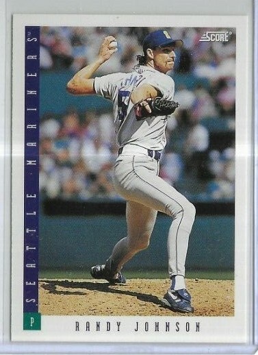 1993 Score #384 Randy Johnson Seattle Mariners