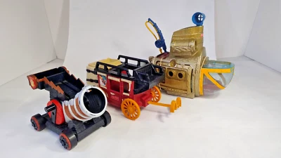 Lot Fisher-Price Vintage - Diligence, Canon et Sous-Marin - Jouets Aventure - Photo 1/4