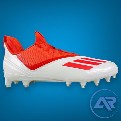 NEW ADIDAS Adizero 21 Orange White Football Cleats Men\'s Size 13 GW2944 NEW ADIDAS Adizero 21 Orange White Football Cleats Men main image 2