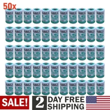 50X Ls 14250 3.6V Lithium Batteries, 3.6V for SAFT LS14250 Battery C 1/2 AA Li