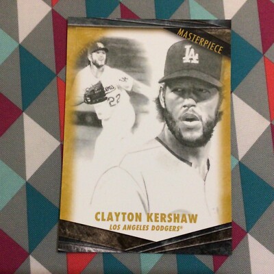 Clayton Kershaw #M-23 Dodgers ACE 08/10 made 2018 Topps Gallery Masterpiece 5x7