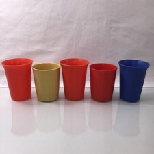 Vtg Tupperware Bell Tumbler Cups 109 Nesting Juice Sippy Cups No Lids Set of 7