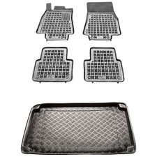 RX17040904-3 Satz Fu&szlig;matten und PE Kofferraumwanne f&uuml;r Mercedes A W169 2004-2012