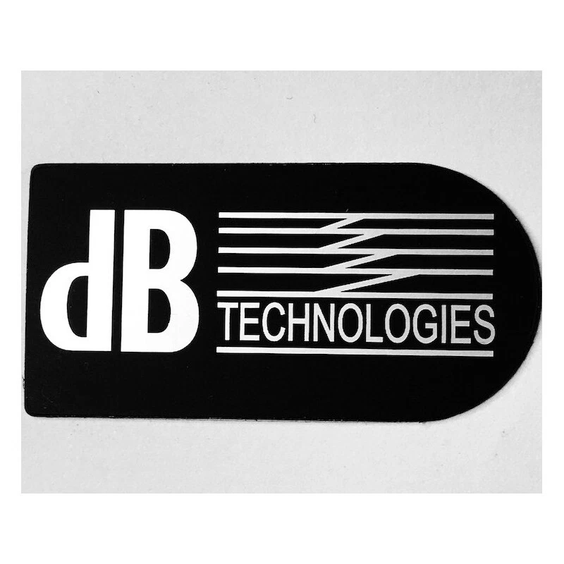 ✔️ TARGHETTA FRONTALE ORIGINALE DB TECHNOLOGIES LOGO DVA DB RICAMBIO LINE ARRAY