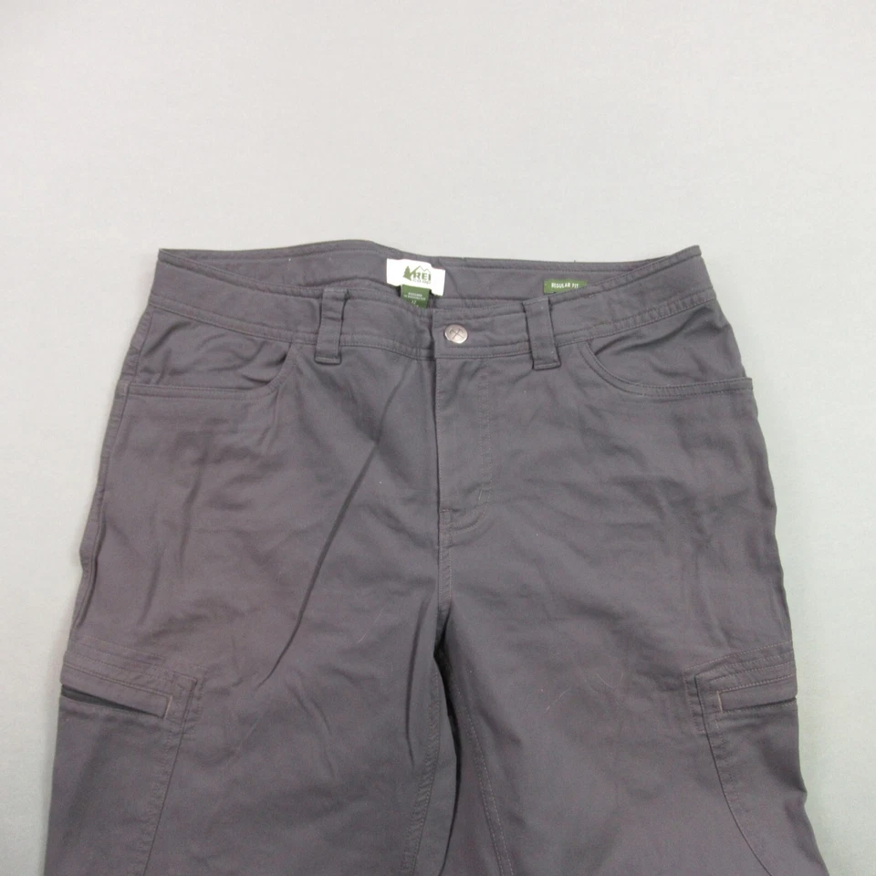 Pantalones REI para mujer 12 piernas rectas informales bolsillos elásticos ajuste ligero Foto 2 de 4