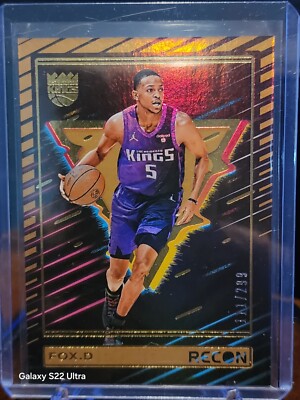 2023-24 Panini Recon Bronze Holo De'Aarron Fox #20 Sacramento Kings, 111/299
