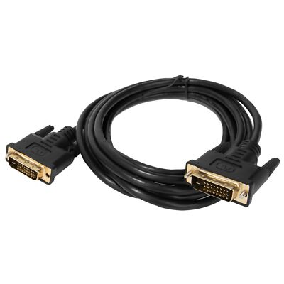 Black Sumaclife 10 ft  Audio & Video DVI D To DVI-D M/M 24+1 Pin Dual Link Cable