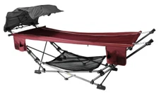 Zenithen Limited Portable Folding Hammock with a Retractable Canopy, Red