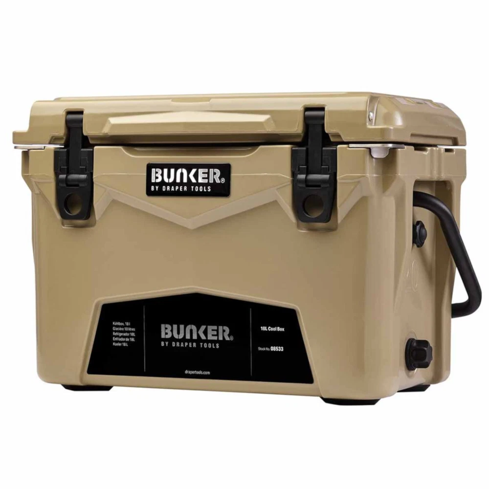 Draper 08533 BUNKER Cool Box 18L Food Drink Cooler Outdoor Camping Coolbox