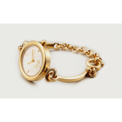 D&G 時計 レディース NEW D&G DW0395 DOLCE & GABBANA QUARTZ GOLD TONE LADIES DESIGNER
