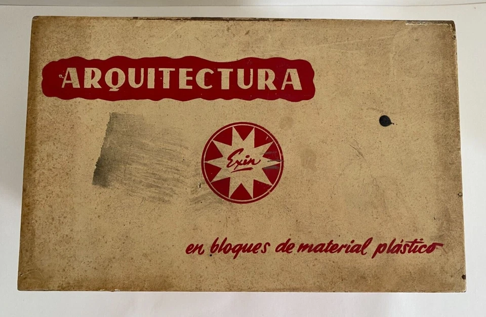 Vintage Lego Exin Arquitectura Castillos Architecture Castle Blok Block Wood Box - Image 2 of 4