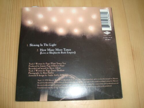 JIMMY PAGE/ROBERT PLANT SHINING IN THE LIGHT (CD -CARD SLEEVE) - Picture 3 of 3