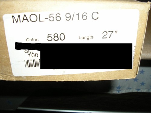 Qty. 100 27 Inch YKK MAOL-56 9/16 C Aluminum Metal Jacket Zipper Separating - Picture 4 of 4