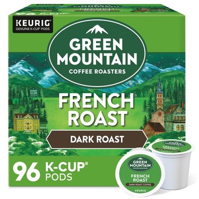 Green Mountain Coffee French Roast, Keurig K-Cup Pod, Dark Roast, 96 Count