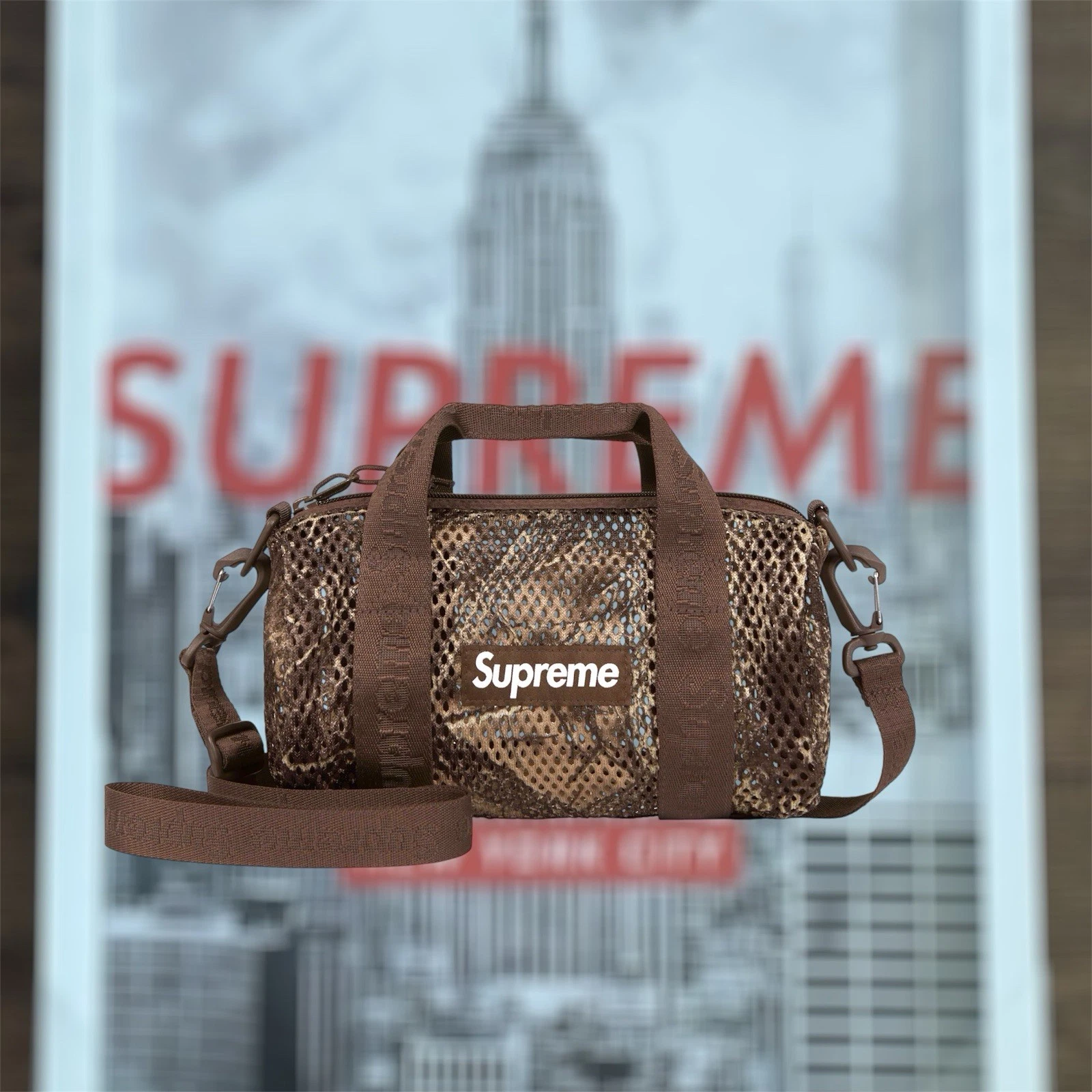 Mini sac de voyage Supreme Mesh camouflage SS25