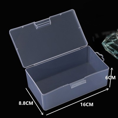 1 Pc Kleine Kunststoff Klar Transparent Container Veranstalter Fall Storage Box