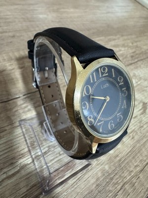Vintage Luch Mechanical Watch | Black & Gold Dial | Made in Belarus 1801